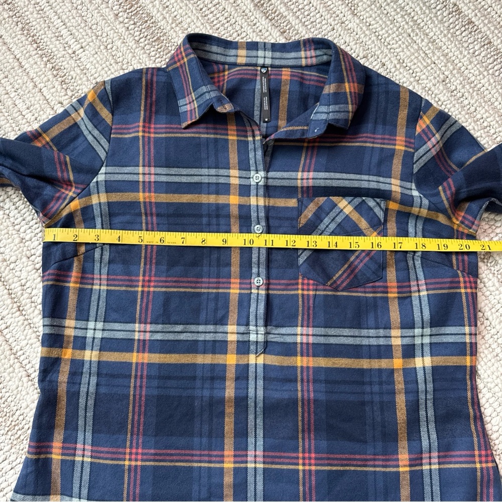 Kuhl Women's Flannel Tunic Ferrata Button Shirt Long Sleeve Copper 8500 Size Med - Picture 9 of 15